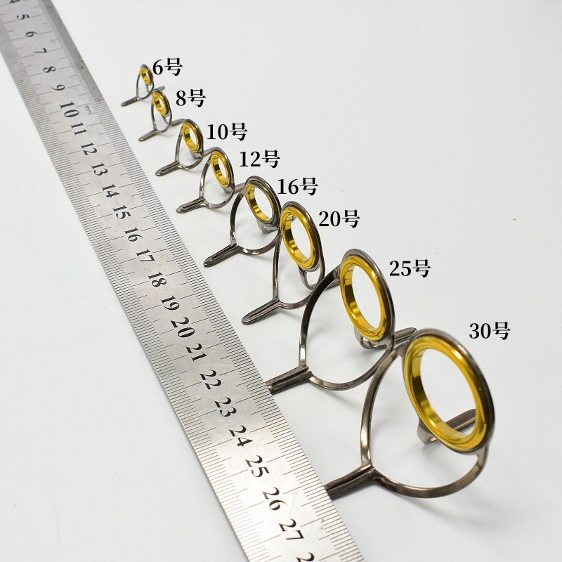 Fishing Rod Tip Replacement - 8 stuks visgerei roestvrijstalen reparatieset set
