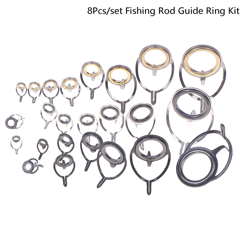 8 stuks visgerei roestvrijstal - Fishing Rod Tip Replacement recensie en prijs