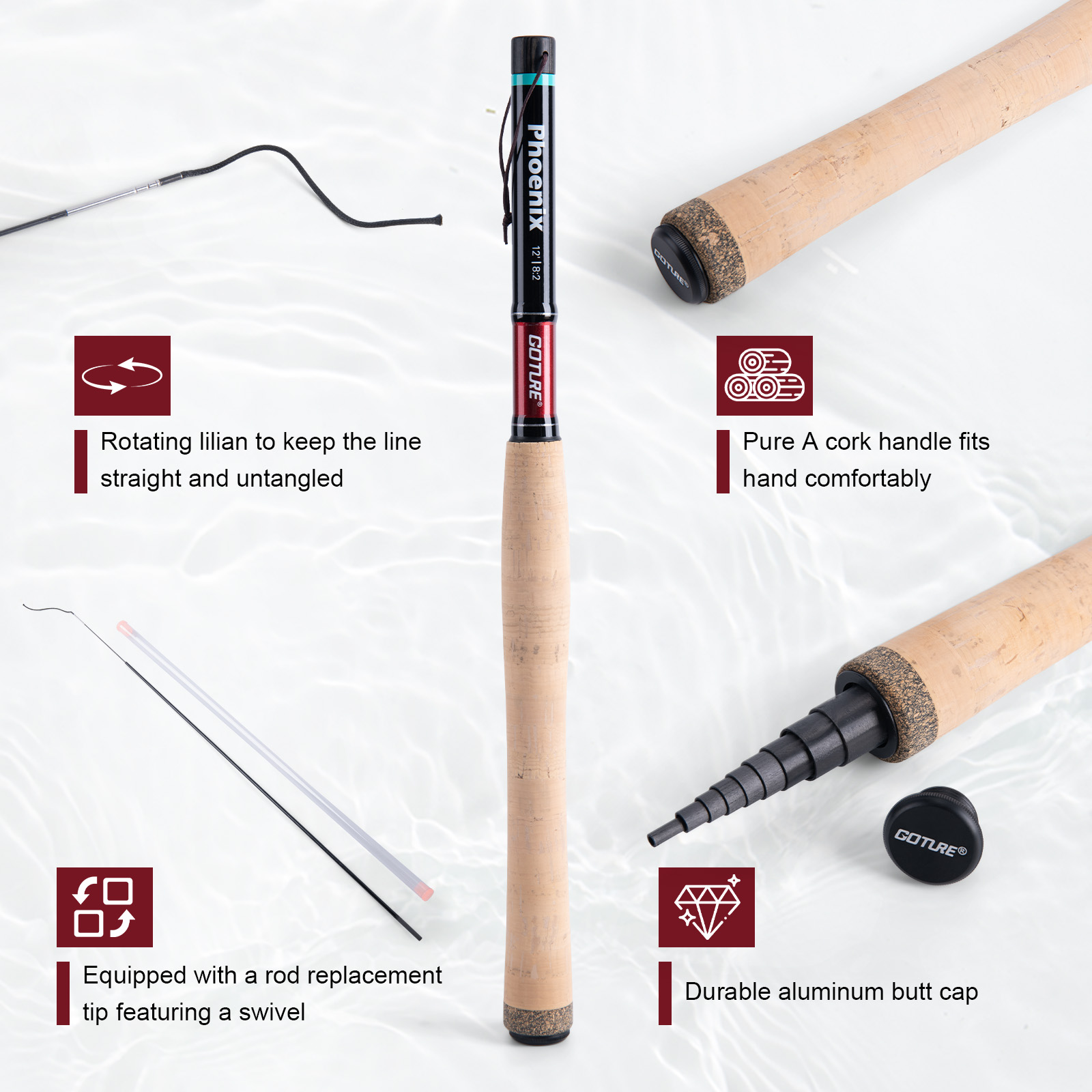 Goture 3,6m Tenkara hengelset  - Fishing Rod Tip Replacement recensie en prijs